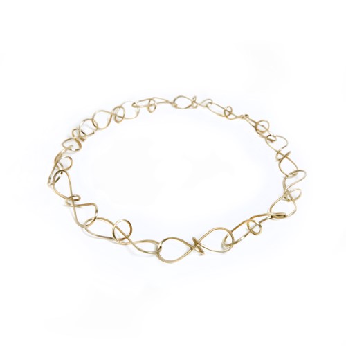 Lyra Necklace, Gelbgold