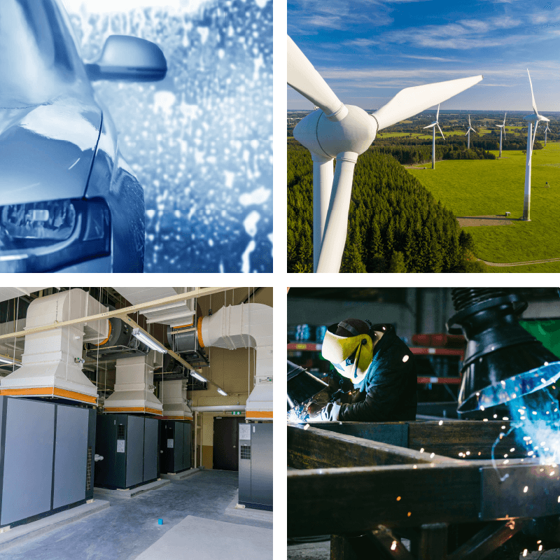 Air movement solution for industry