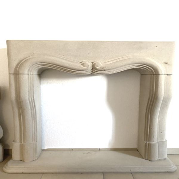 Sandstone fireplace surround