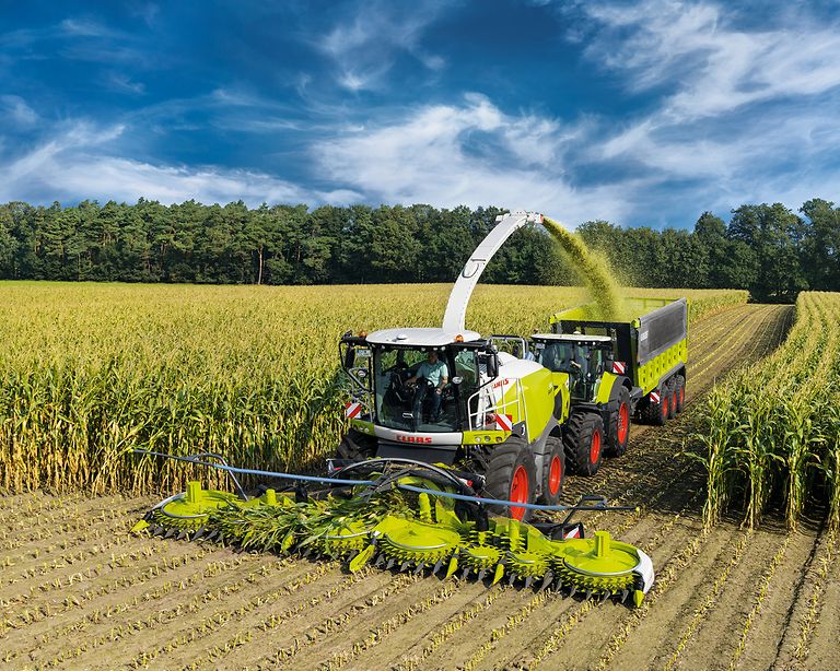 Erntemaschine im Einsatz