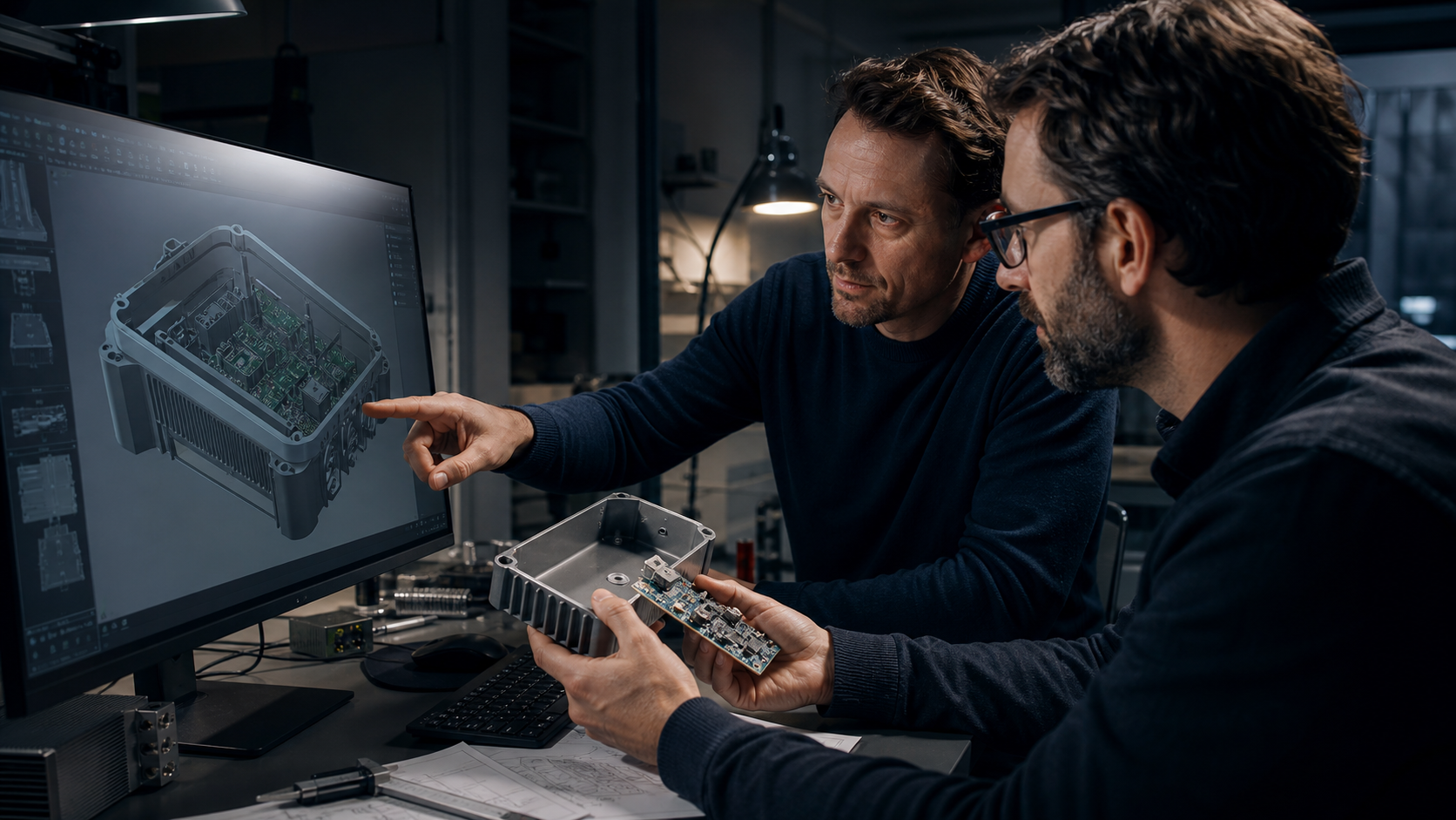 Abstimmung von Elektronik und Gehäuseintegration