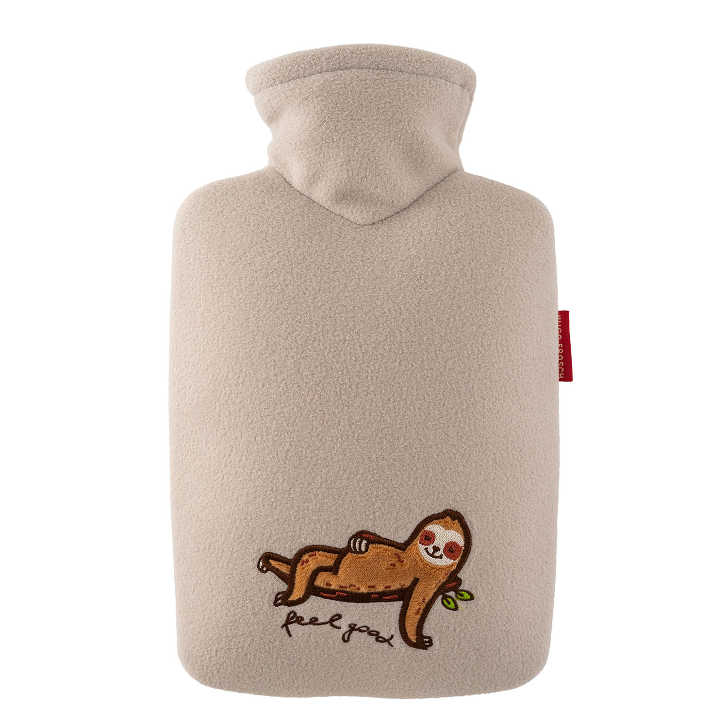 Klassik 1,8 l mit Fleecebezug Faultier-Design