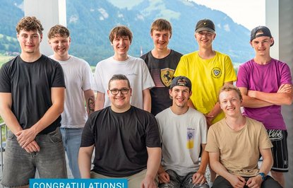Lernende bei der Wandfluh Group