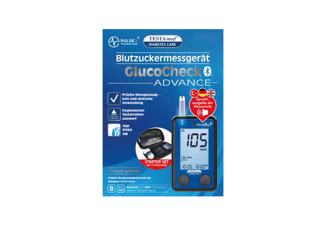 GlucoCheck ADVANCE Blood Glucose Meter