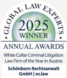 Global Law Experts Award 2025 – White Collar Criminal Litigation Austria