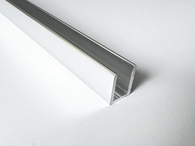 Aluminium-Glasprofil zur Wandbefestigung von Duschglas