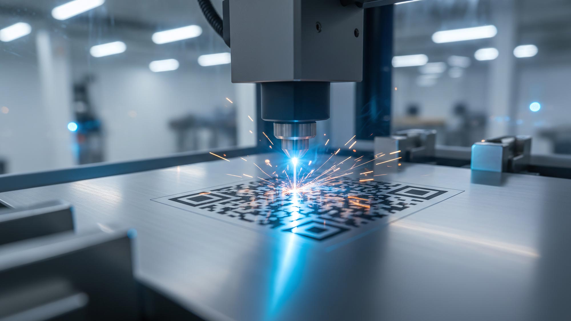 Lasergravieren von Metallbauteilen