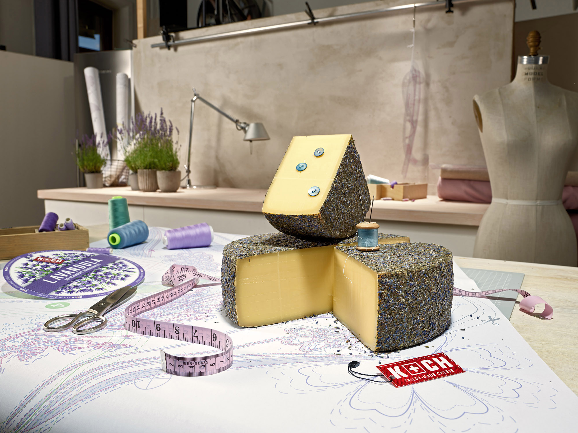 Lavandula – Schnittkäse mit Lavendelmischung