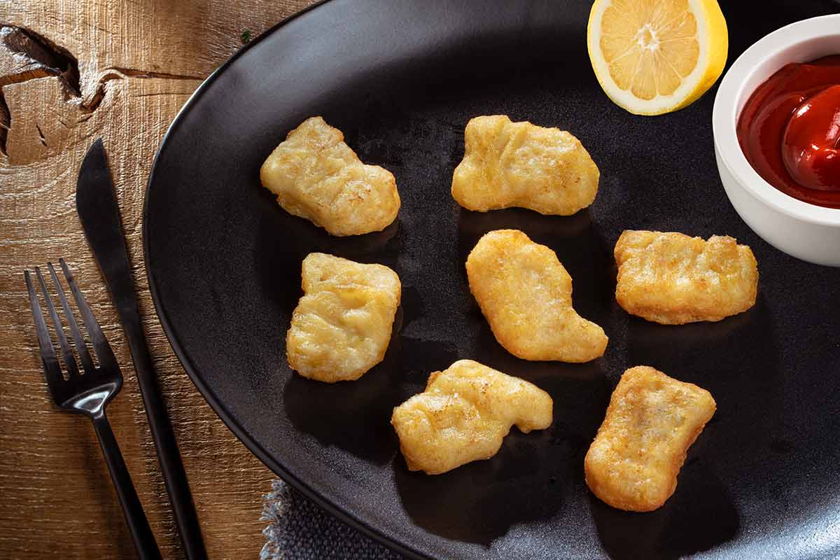 Hähnchennuggets im Backteig, gegart (25 g)