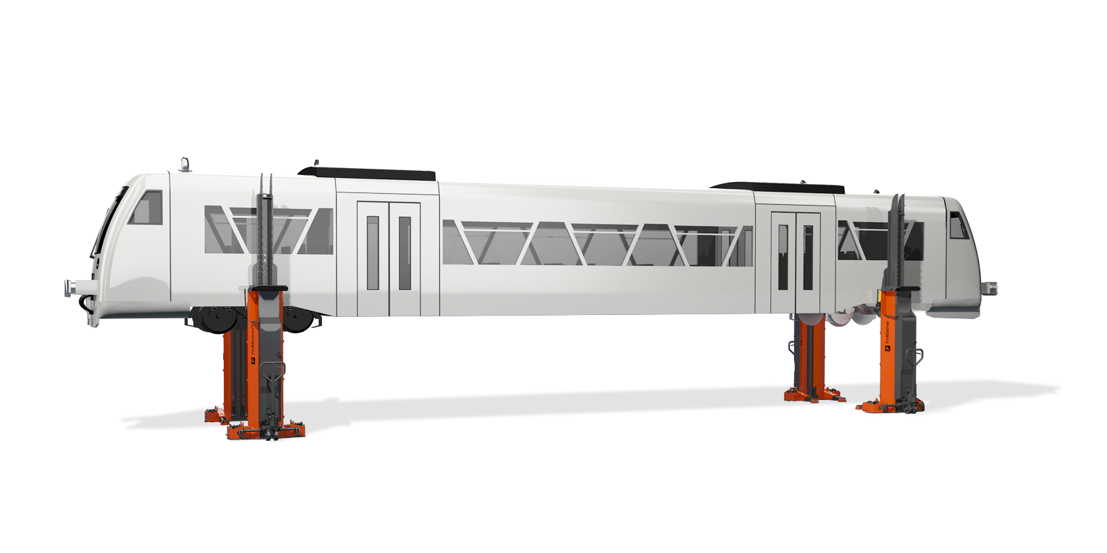 Mobile Hebeböcke EHB-K für Schienenfahrzeuge