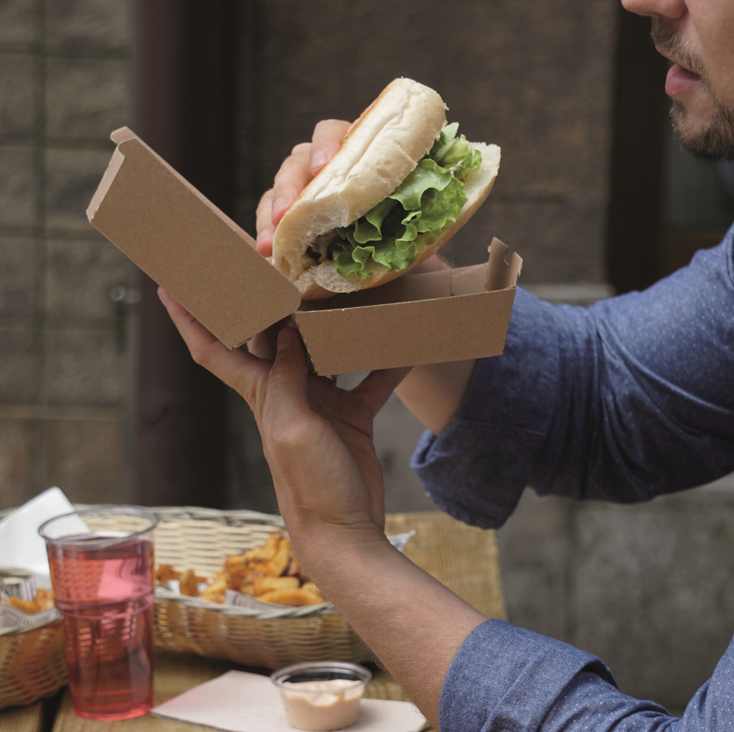 Take-Away-Verpackung Burger