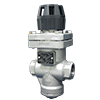 Direct-acting pressure reducing valve for steam
