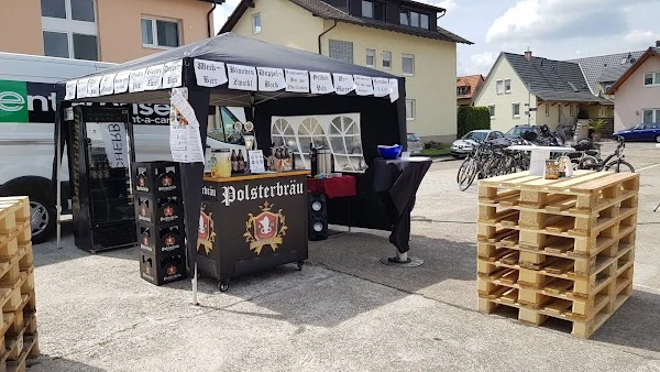 Sales stand with pavilion