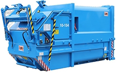 Abfallpresse (Presscontainer, selbstpressend, stationär)