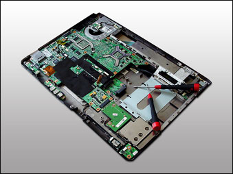 Notebook-Platine