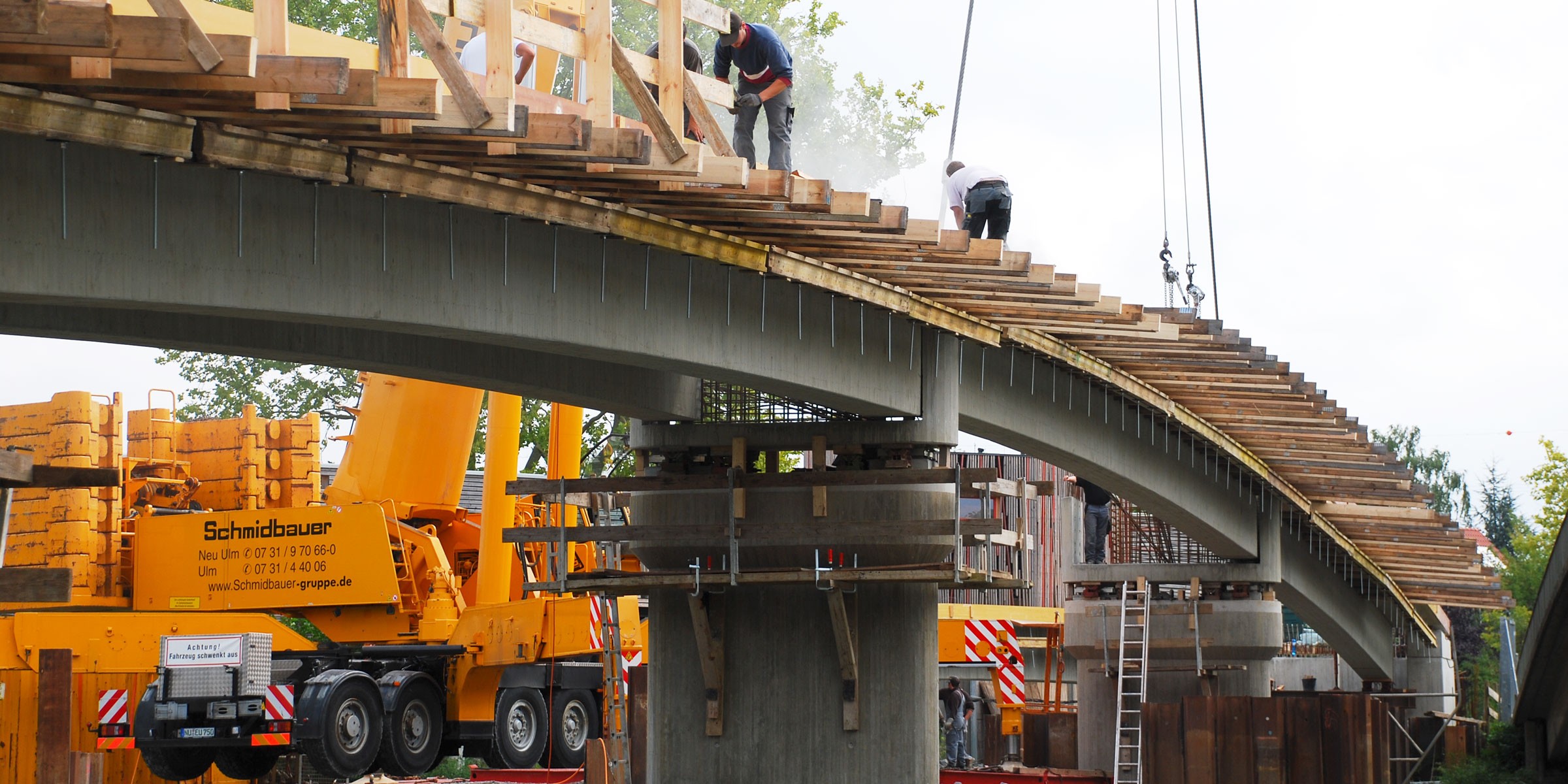 Kitzingen: Neubau Brücke Mondseeinsel (Fertigteilbrücke)