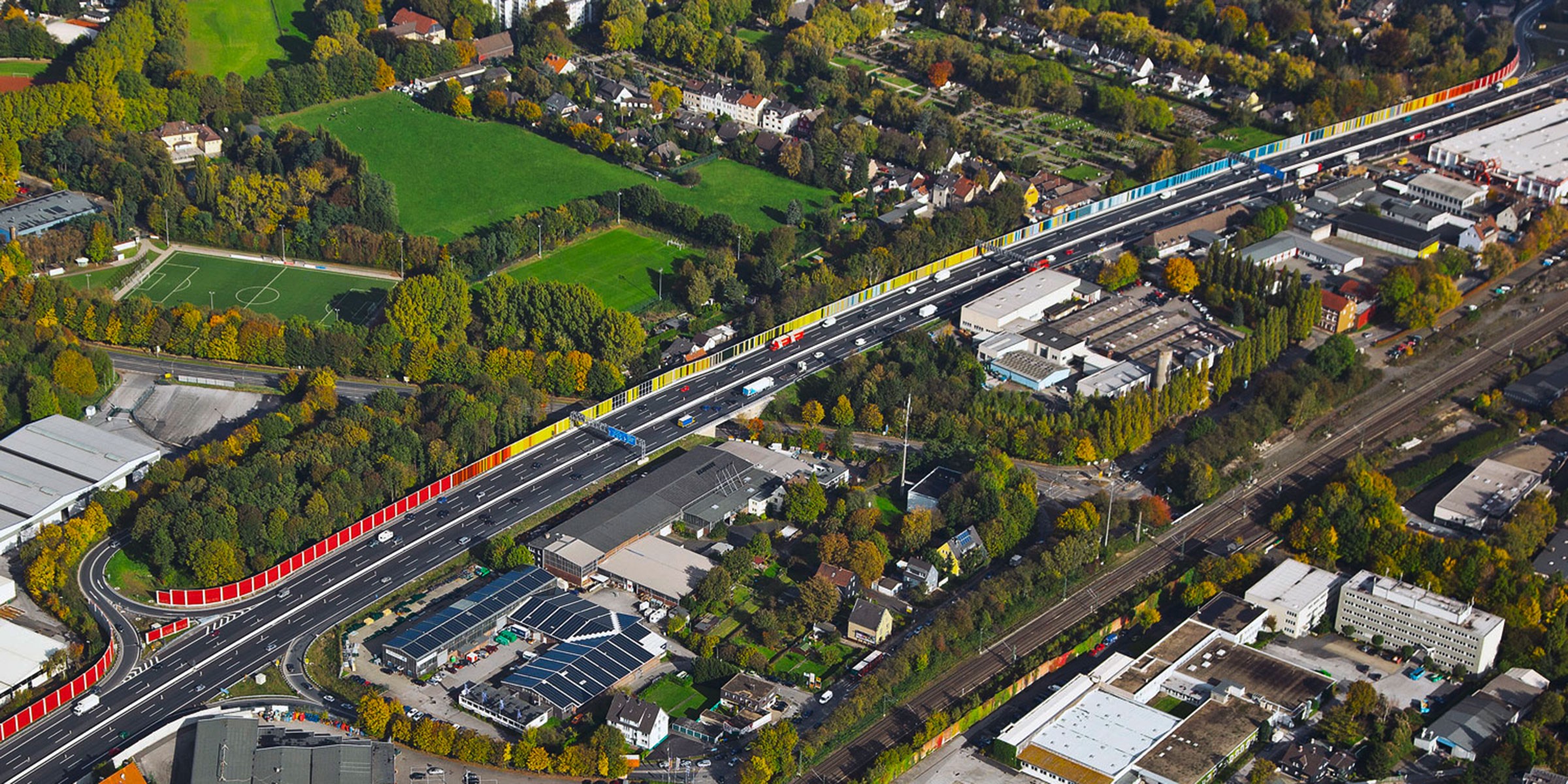Lärmschutzwände A40 – Abschnitt A