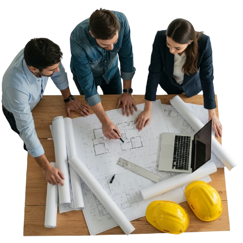 Engineering team during system planning (Bulkmatology®)