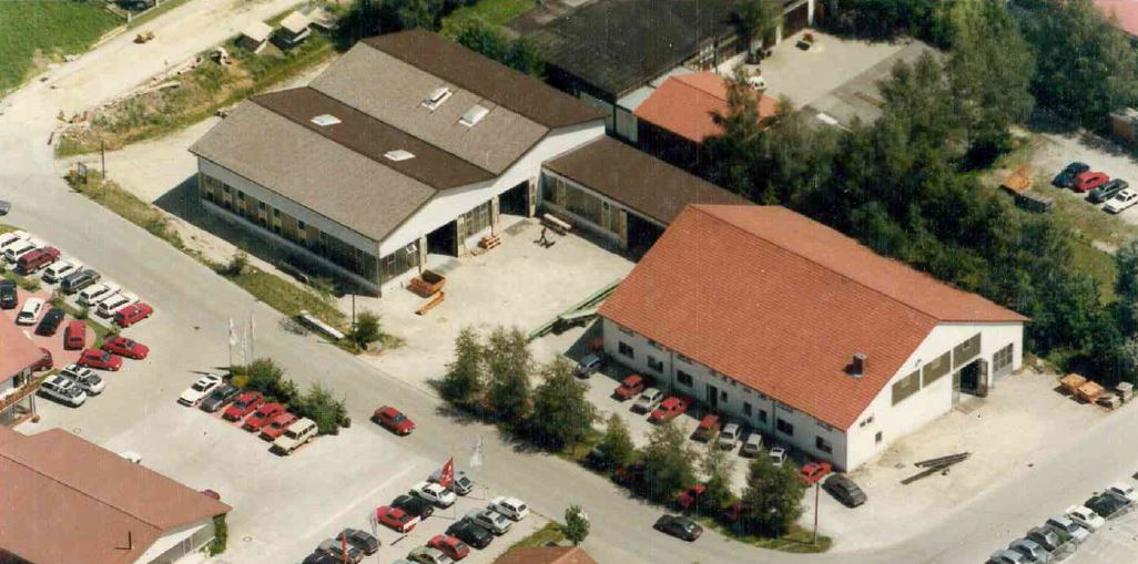 Luftbild des Werks, 1990