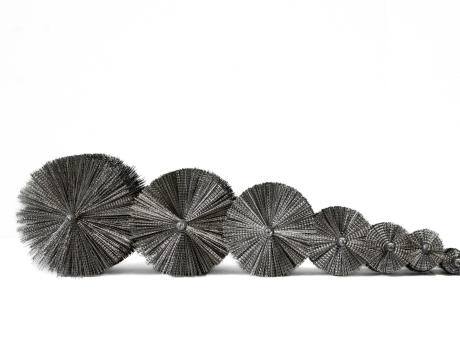 Stainless steel cleaning brushes