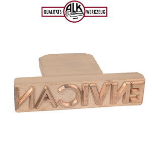 Brennplatte zu ALK Brennstempel Modell 4, 70 x 35 mm