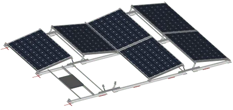 Montagesystem Flachdach