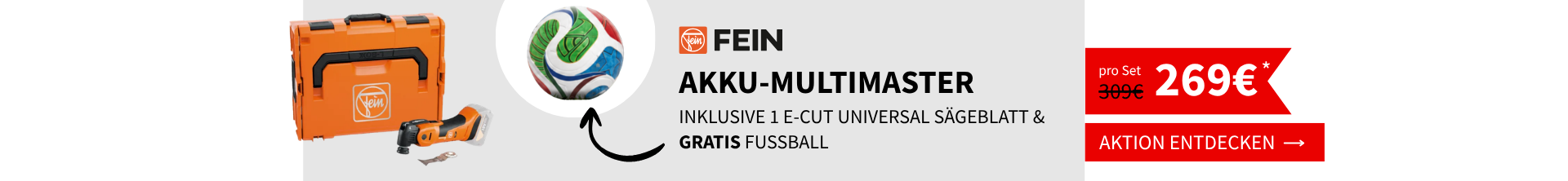 Fein Multimaster Aktion mit FEIN