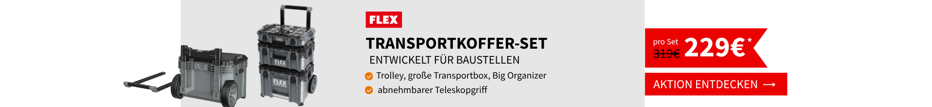 Flex Stack Pack Transportsystem im Sortiment
