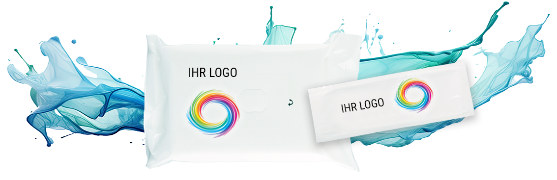 Erfrischungstücher mit Logo bedruckt