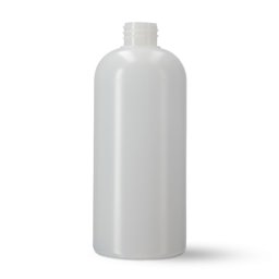 500 ml Rundflasche aus rHDPE, natur (28/410)