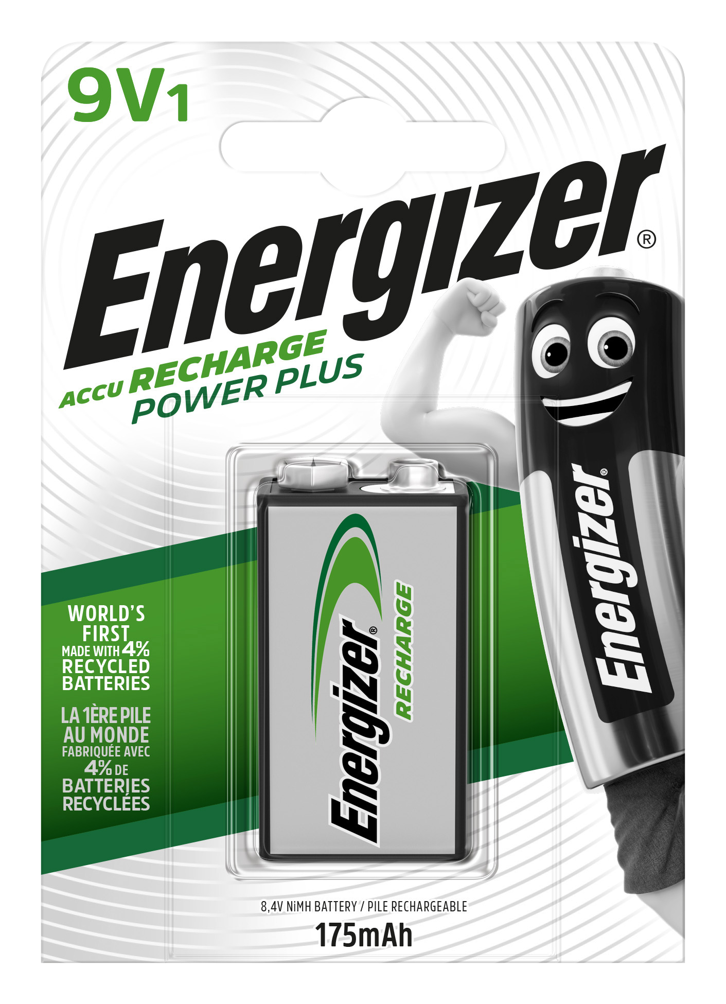 Recycling-Batterieinnovation für wiederaufladbare Energizer Extreme