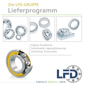 Wälzlagerfertigung der LFD Gruppe