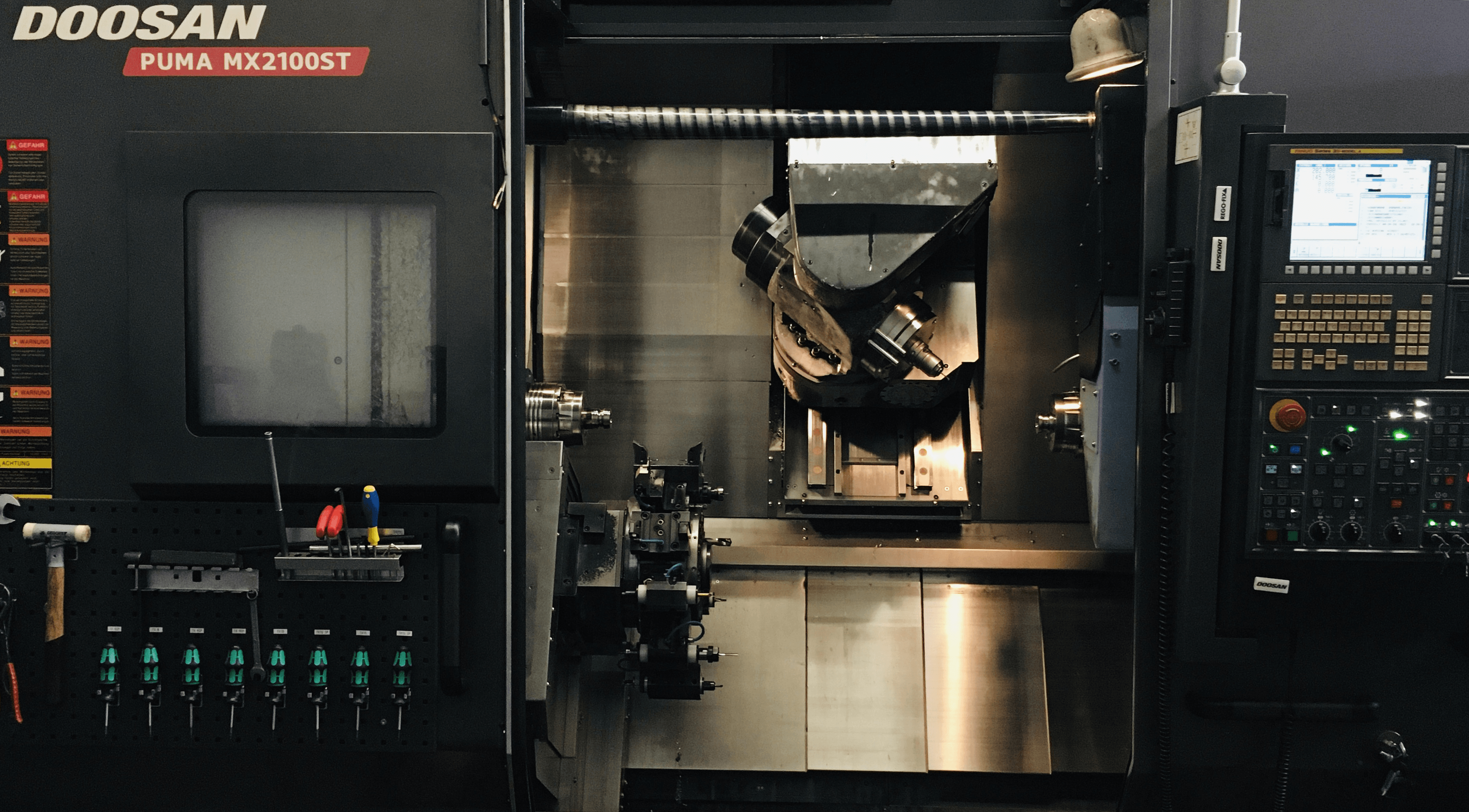 Doosan MX2100ST CNC turn-mill machining center