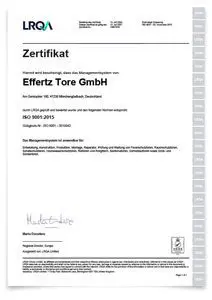 ISO 9001-Zertifikat 2024 (deutsch)