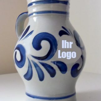 Apfelwein-Bembel mit Firmenlogo