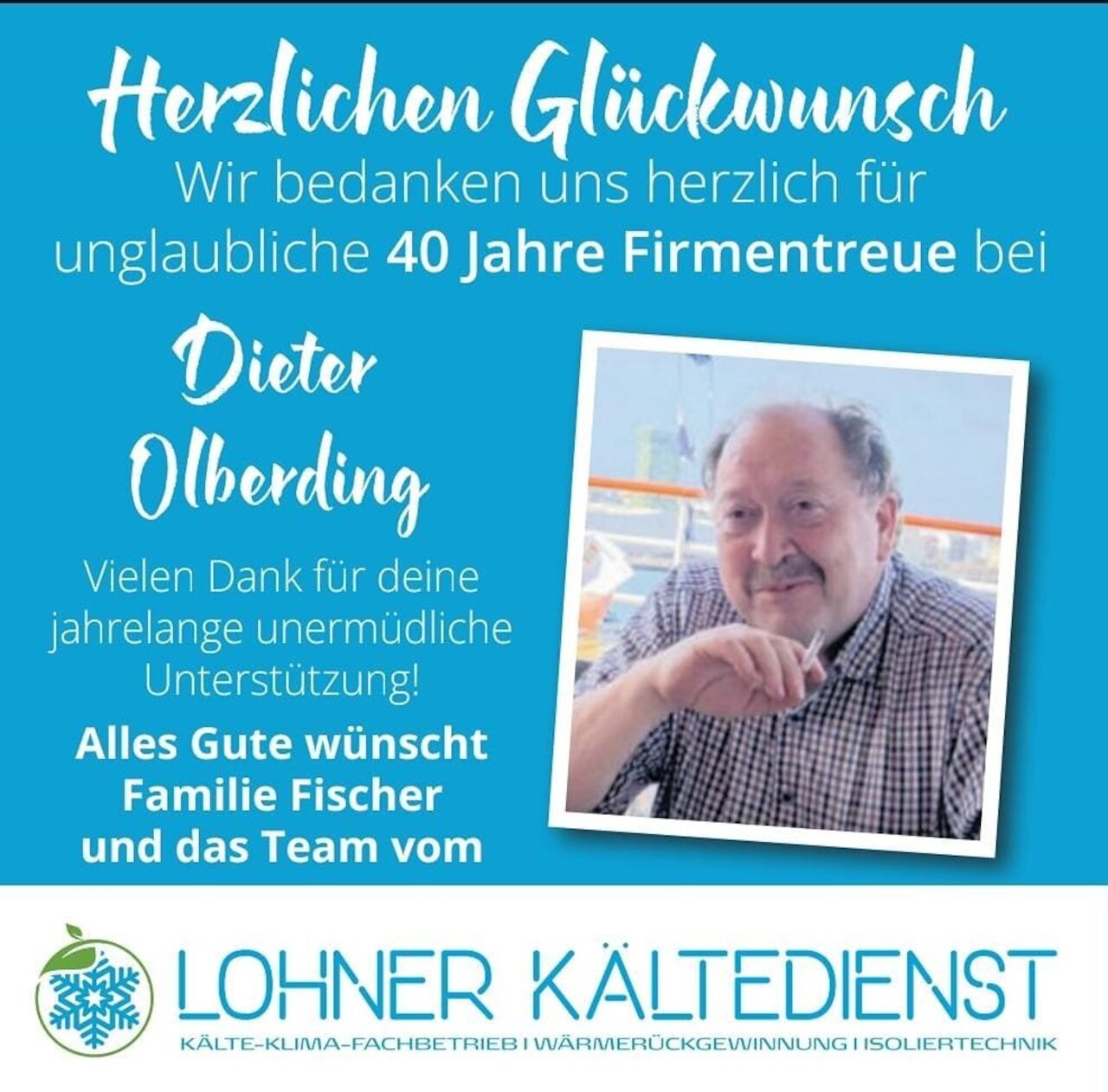 40-jähriges Mitarbeiterjubiläum 2026