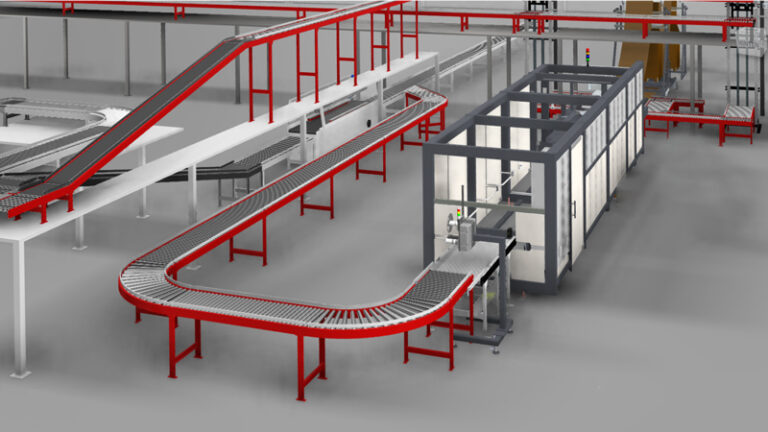 Inline-Verpackungsanlage mit Fördertechnik