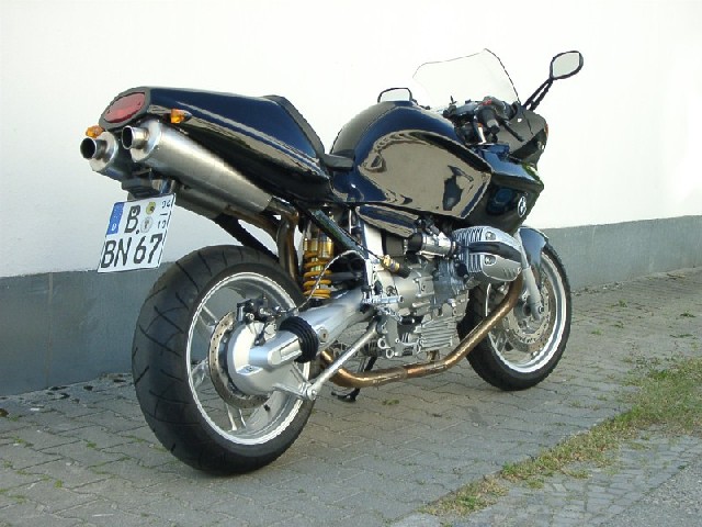 BMW R1150GS mit Y-Rohr