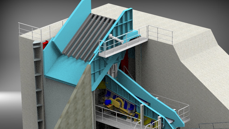 Rendering einer Anlagenplanung