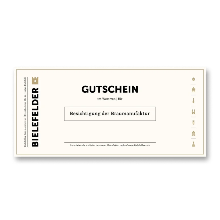 Geschenkgutschein Brauereibesichtigung