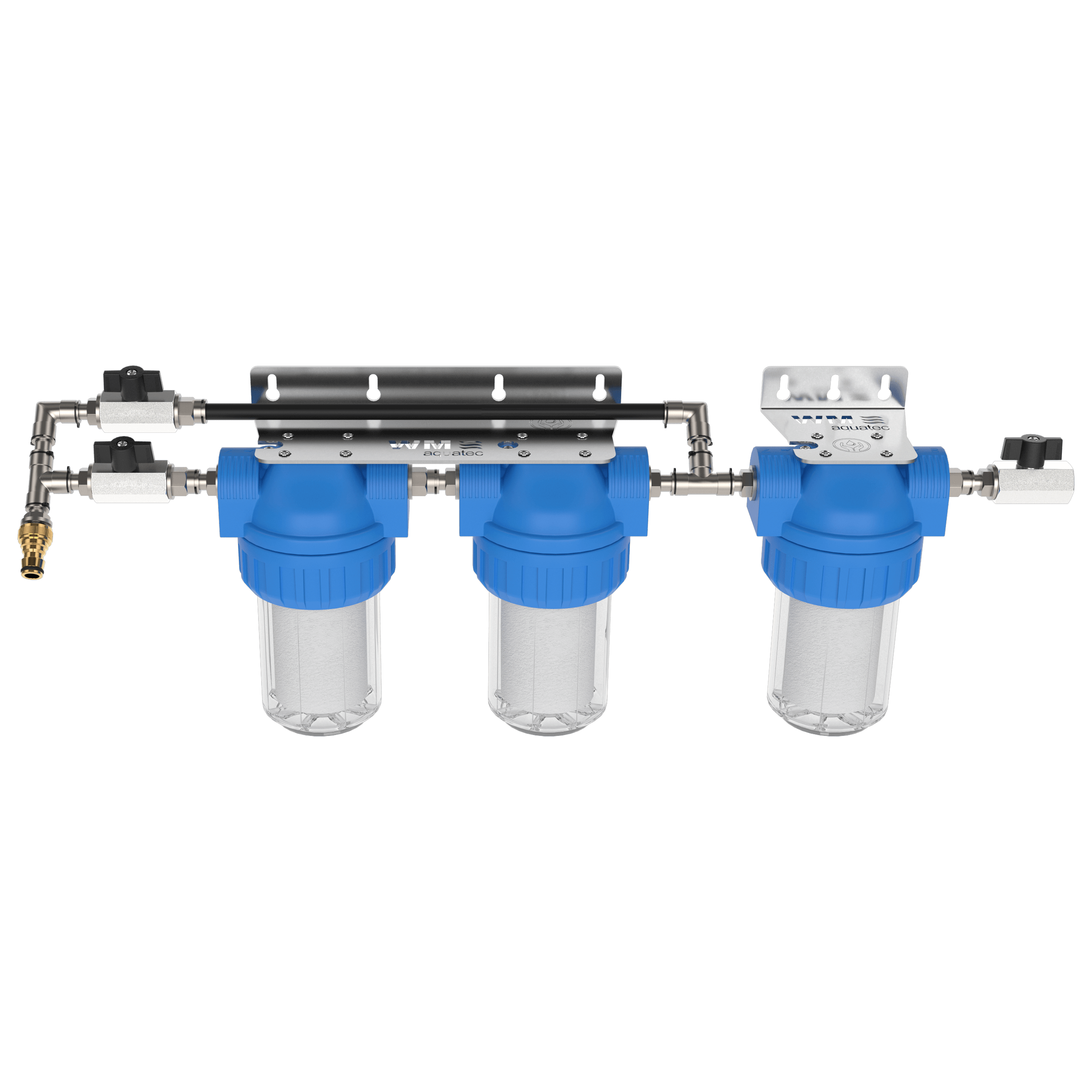 3-stufige Kaskadenfiltration mit Bypass
