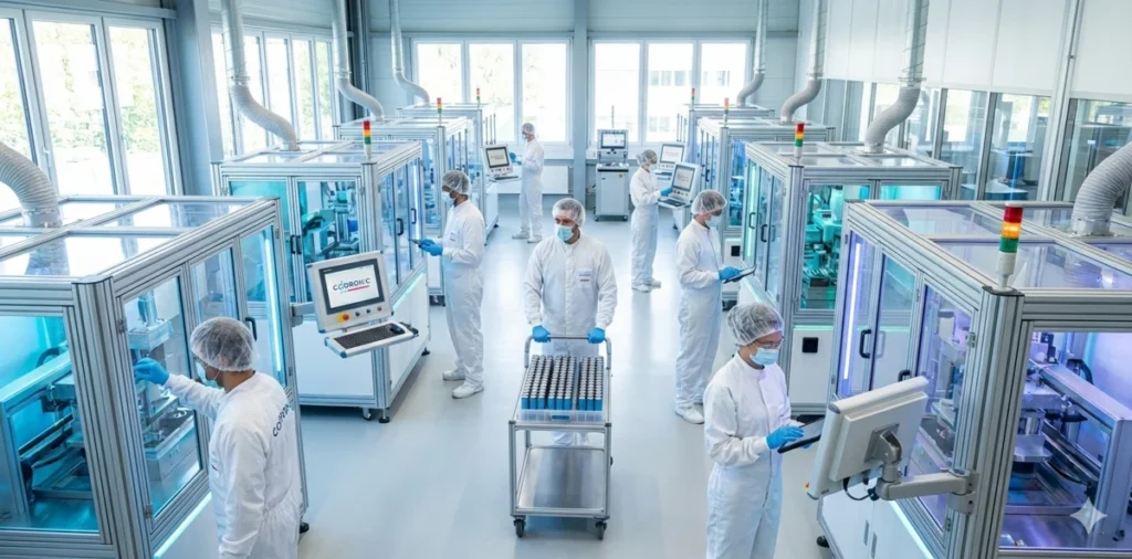 Maschinenbaulösungen für die Batteriezellproduktion im Reinraum