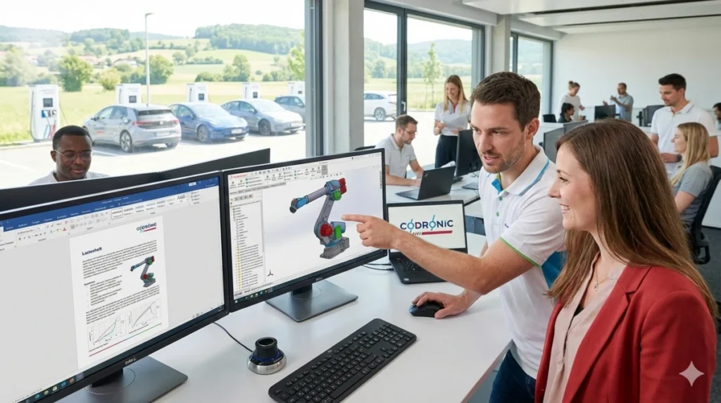 Konstruktionsbüro mit CAD-Arbeitsplätzen