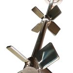 Hochglanzpolierter Edelstahlpropeller