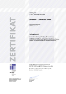 ISO-9001-Zertifikat