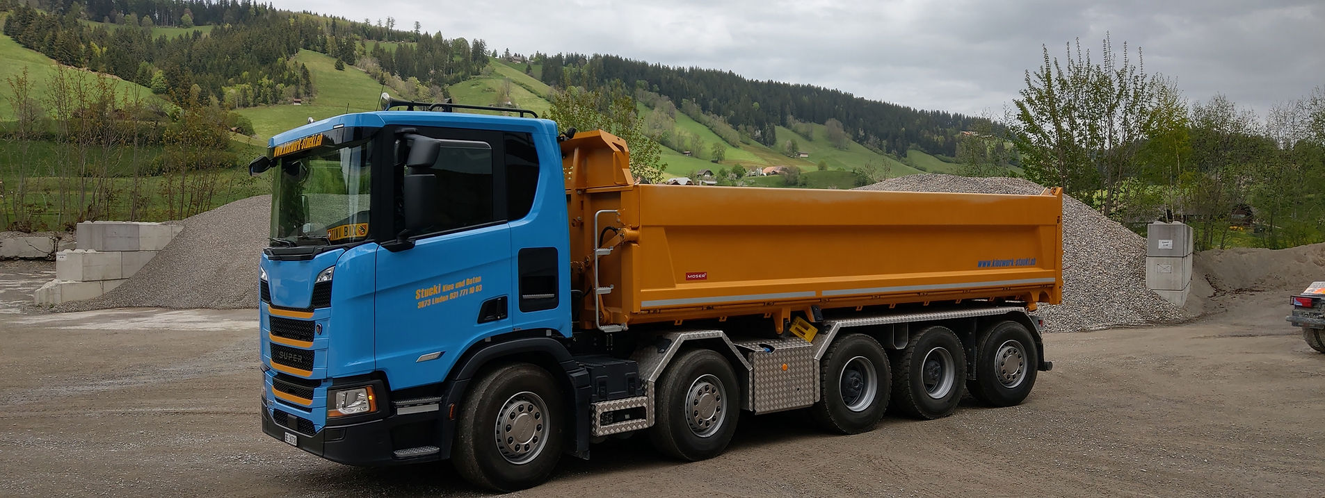 Fahrzeugpark Kieswerk Stucki