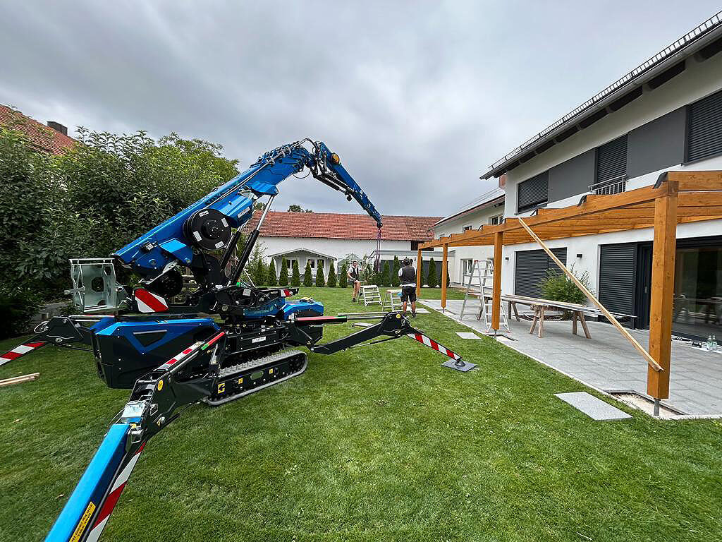 Raupenkran im Einsatz