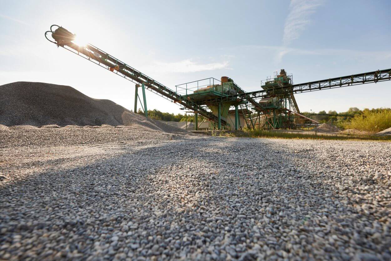Kieswerk Birkenbühl mit Abbaufläche