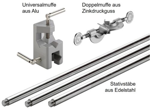 Werkstoffe: Aluminium, Zink, Edelstahl