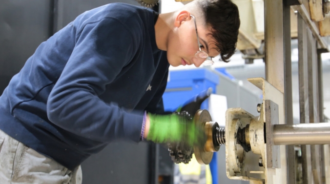 Mitarbeiter im Anlagenservice